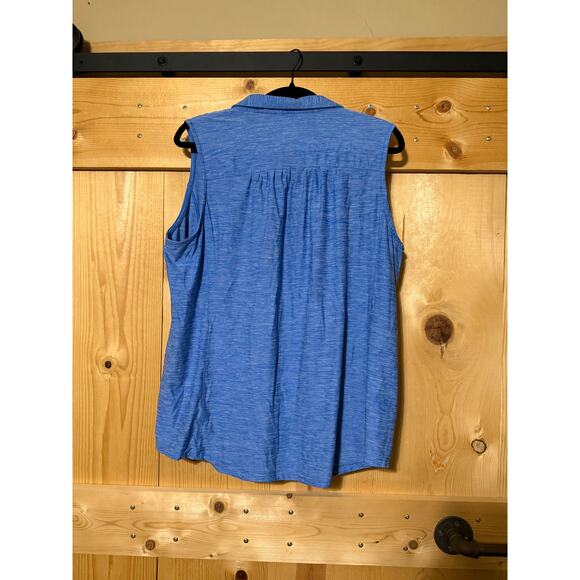 Duluth Trading Company Women’s Armachillo Polo Tank Blue Size XL - Picture 3 of 4